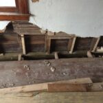 more termite damage on a home walls and sill