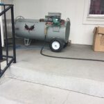 propane heat treatment in progress